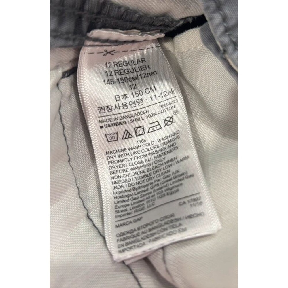 Boys Gap Kids Grey Size 12 Cargo Shorts - Picture 4 of 6